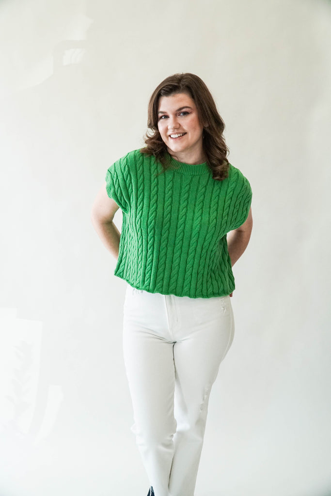 Apple Green Sweater Vest