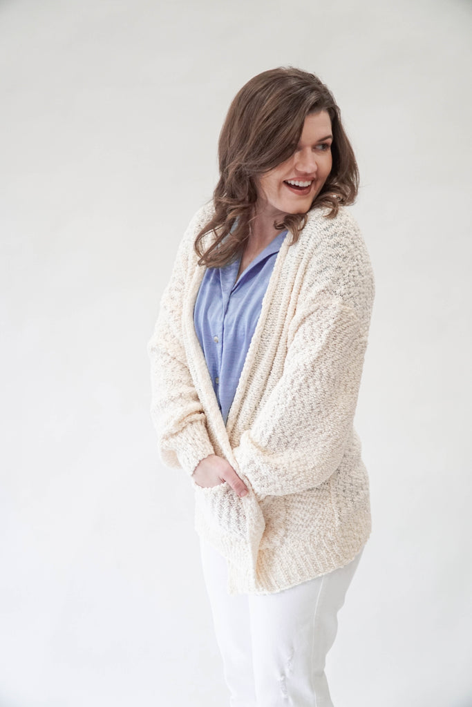 Cozy Open Front Knit Cardigan